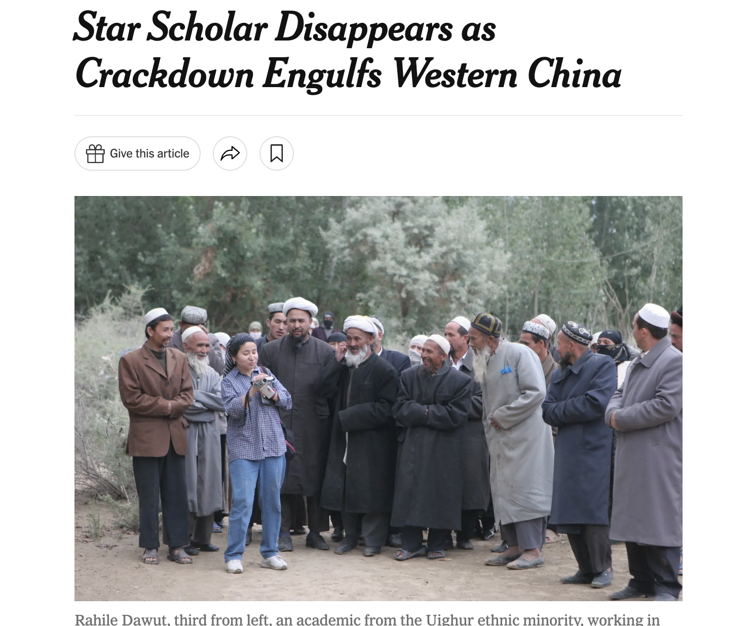 Star Scholar Disappears as Crackdown Engulfs Western China