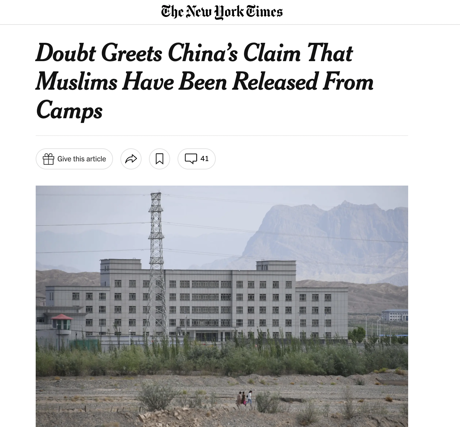 Doubt Greets China’s Claim That Muslims Have Been Released From Camps